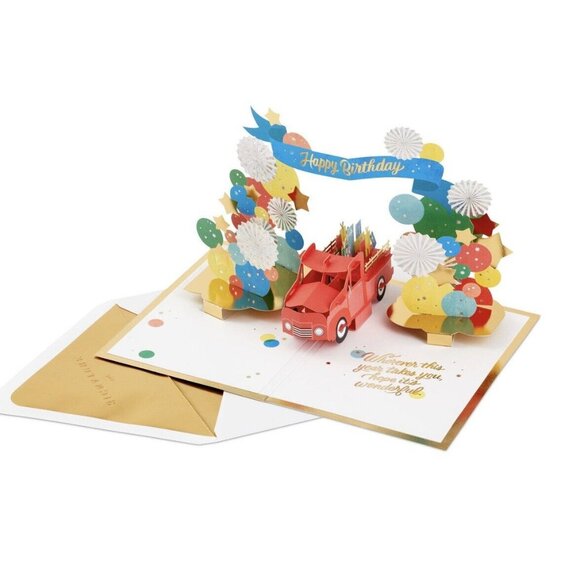 NEW Hallmark Signature Paper Wonder Lot of 2 Pop-Up 3D Fun Happy Birthday Cards - Picture 2 of 9